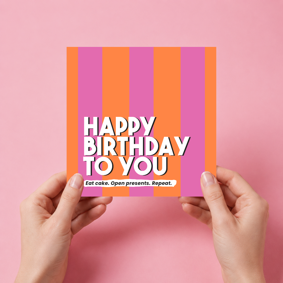 Happy Birthday To You Letterbox Gift | Novelty Socks & Greeting Card Gift Box