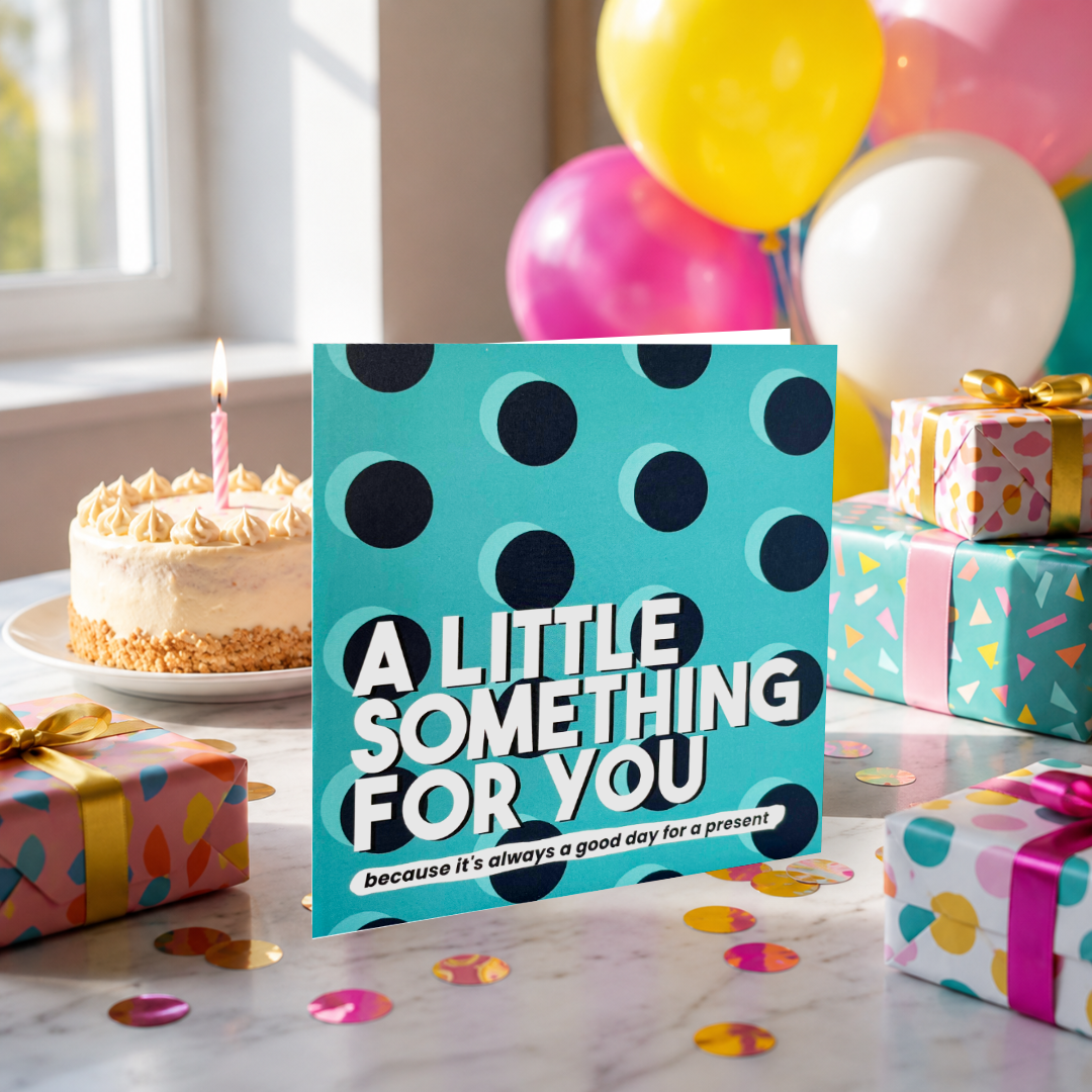Spot Pattern Letterbox Gift | Novelty Socks & Greeting Card Gift Box