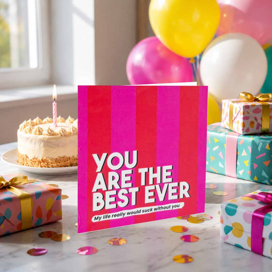My Life Would Suck Without You Letterbox Gift | Novelty Socks & Greeting Card Gift Box