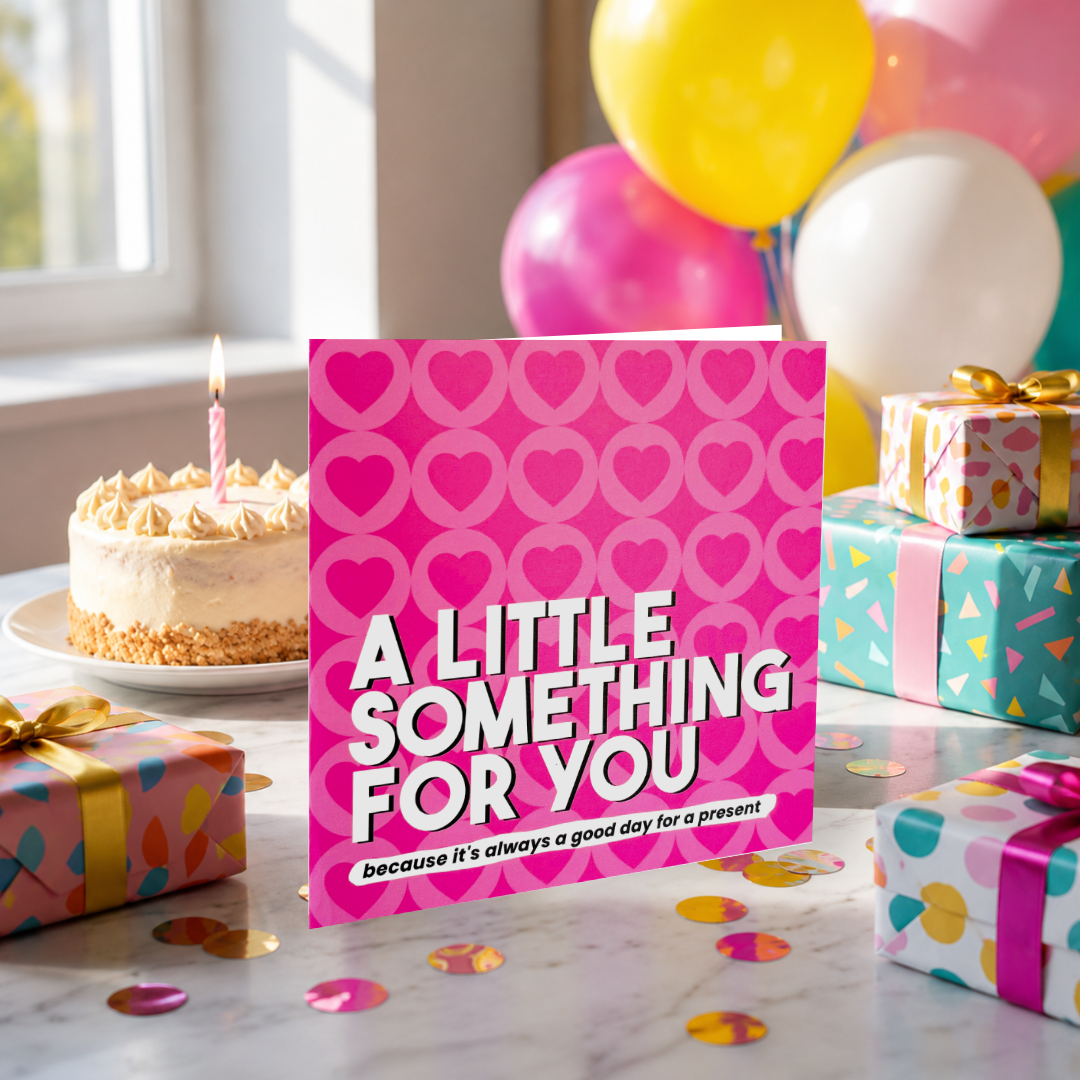 Heart Pattern Letterbox Gift | Novelty Socks & Greeting Card Gift Box