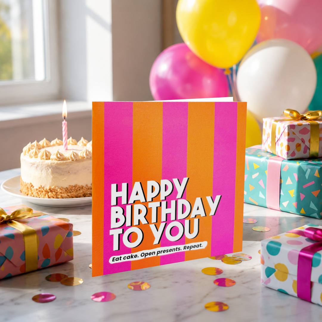 Happy Birthday To You Letterbox Gift | Novelty Socks & Greeting Card Gift Box