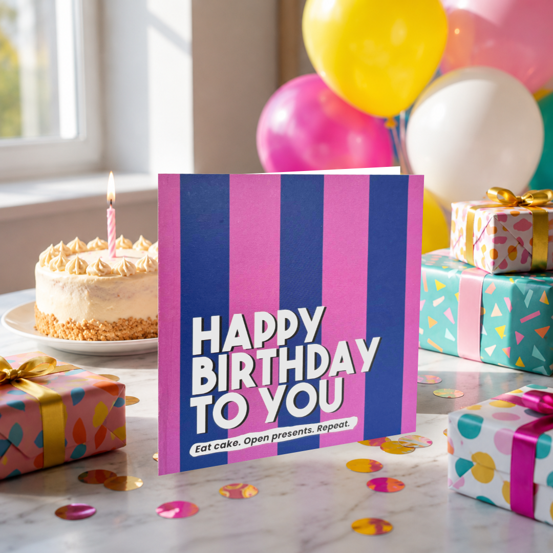 Happy Birthday To You Letterbox Gift | Novelty Socks & Greeting Card Gift Box
