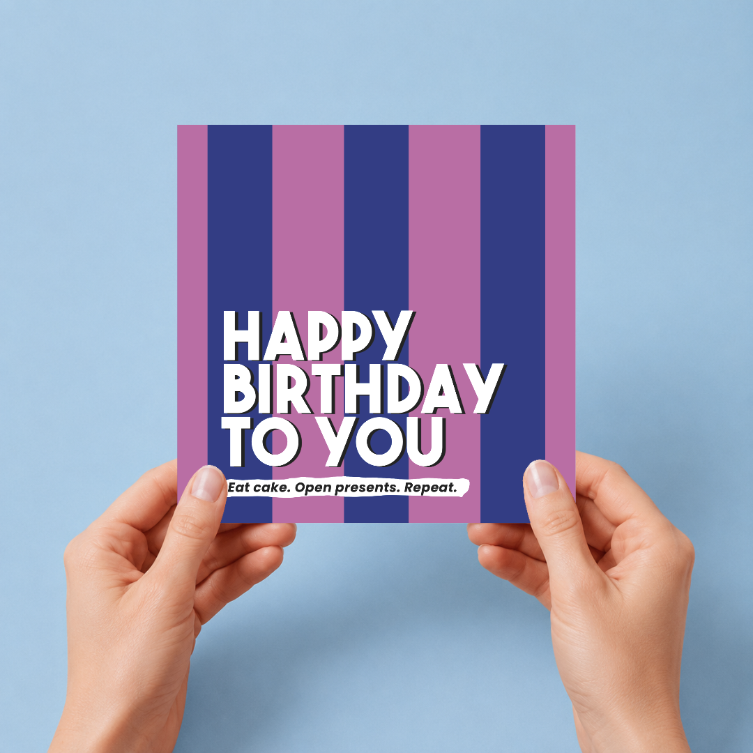 Happy Birthday To You Letterbox Gift | Novelty Socks & Greeting Card Gift Box