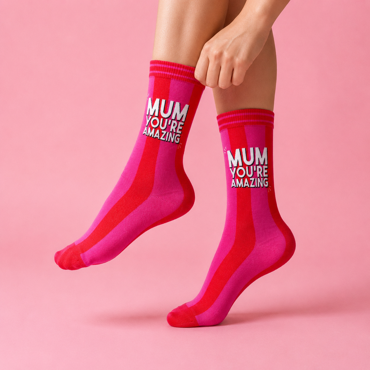 Mum You're Amazing Letterbox Gift | Novelty Socks & Greeting Card Gift Box