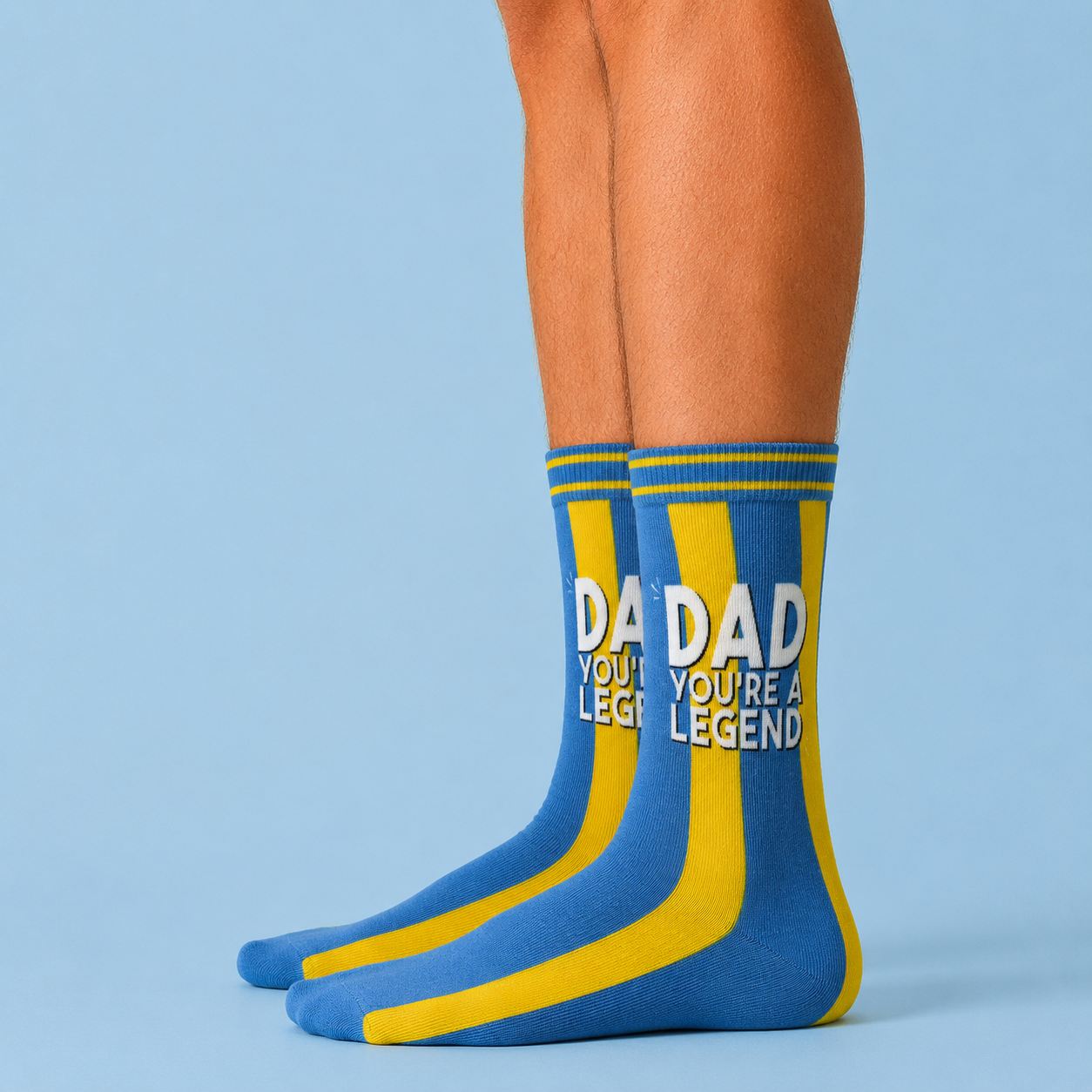 Dad You're A Legend Letterbox Gift | Novelty Socks & Greeting Card Gift Box