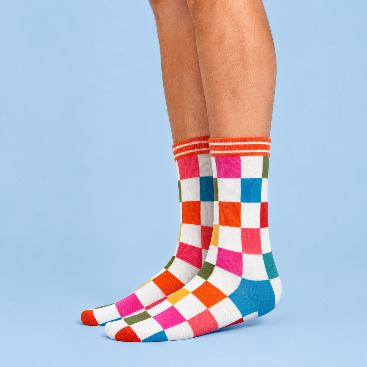 Check Pattern Letterbox Gift | Novelty Socks & Greeting Card Gift Box