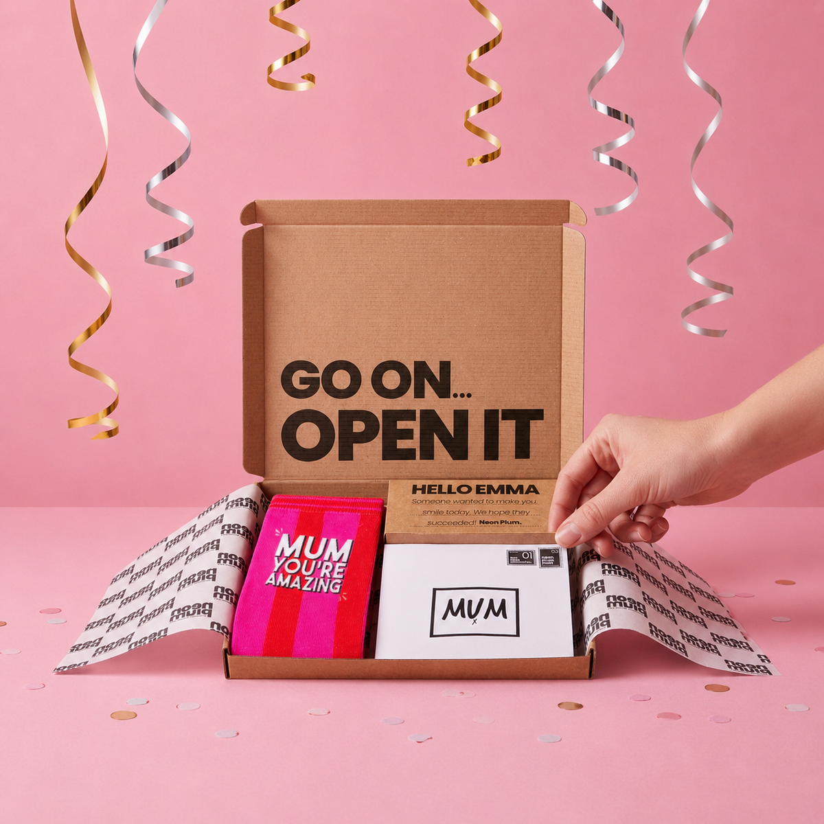 Mum You're Amazing Letterbox Gift | Novelty Socks & Greeting Card Gift Box