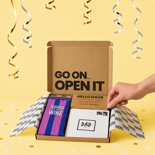 Aging Like A Fine Wine Letterbox Gift | Novelty Socks & Greeting Card Gift Box