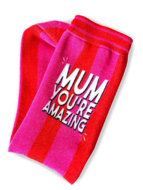 Mum Letterbox Gift | Novelty Birthday Socks & Personalised Card