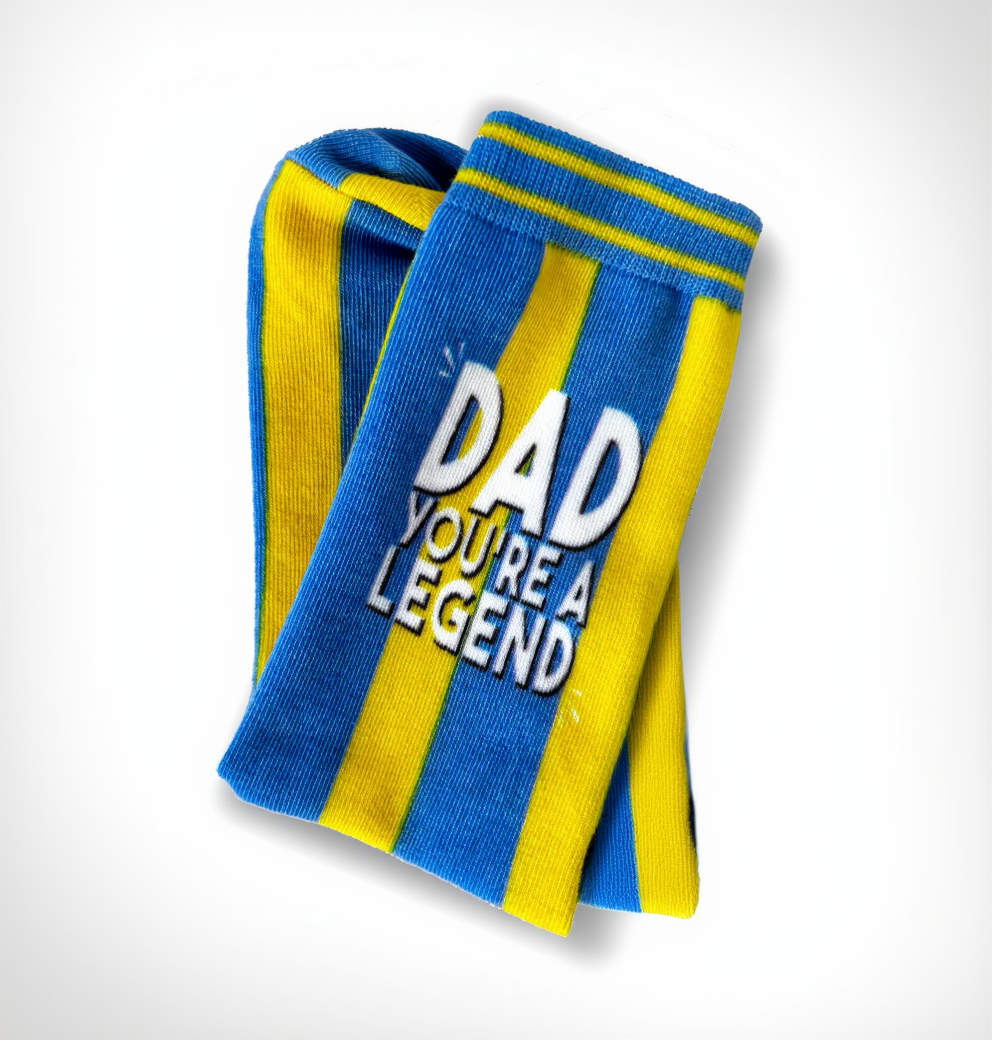 Dad Letterbox Gift | Novelty Birthday Socks & Personalised Card