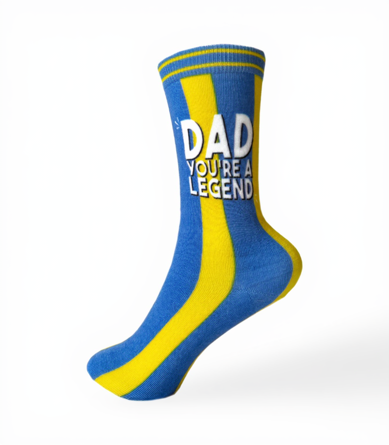 Dad Letterbox Gift | Novelty Birthday Socks & Personalised Card