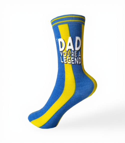 Dad Letterbox Gift | Novelty Birthday Socks & Personalised Card