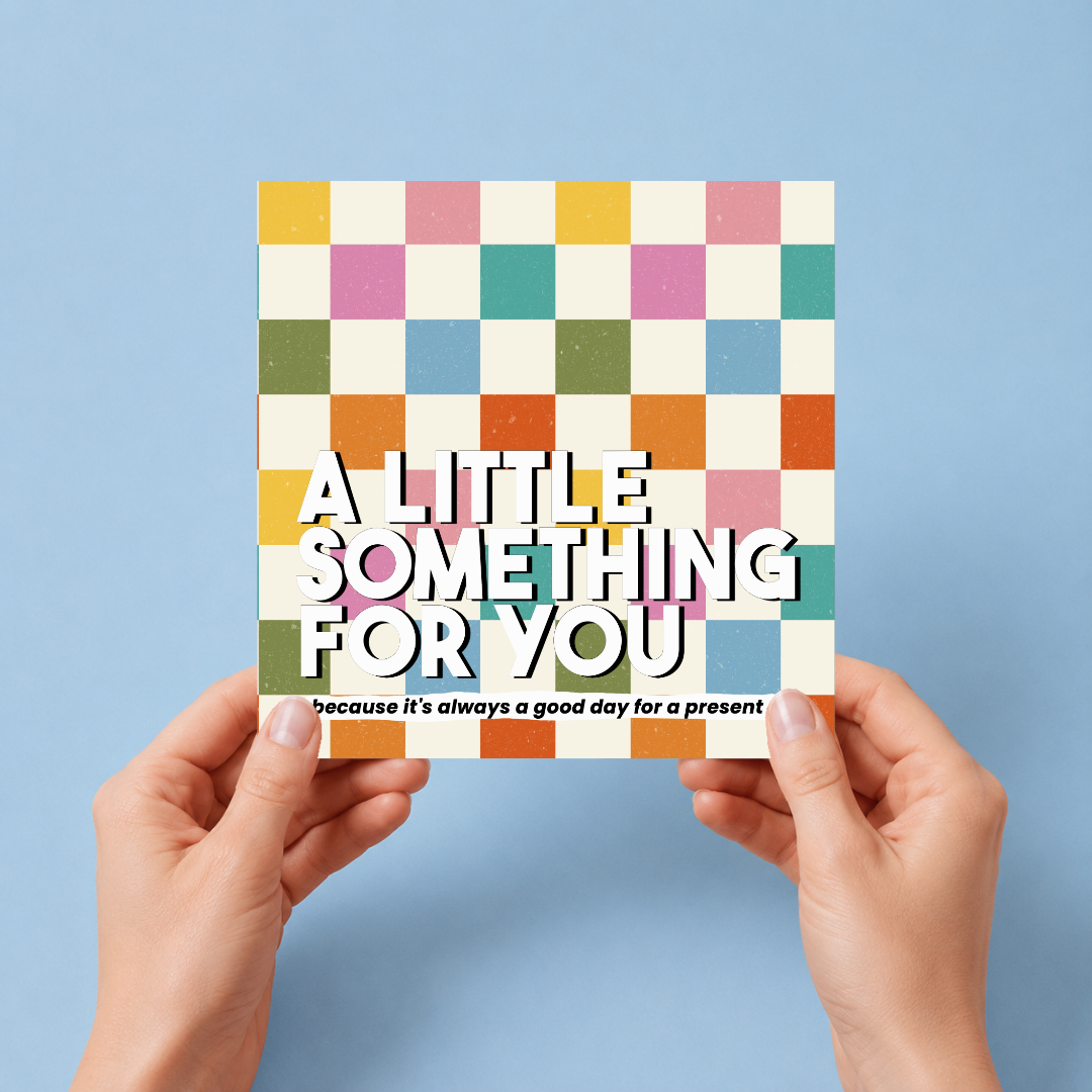 Check Pattern Letterbox Gift | Novelty Socks & Greeting Card Gift Box