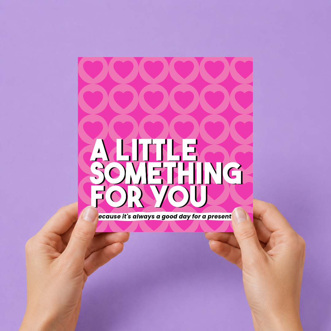 Heart Pattern Letterbox Gift | Novelty Socks & Greeting Card Gift Box