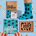 Spot Pattern Letterbox Gift | Novelty Socks & Greeting Card Gift Box