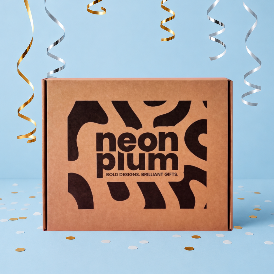 Check Pattern Letterbox Gift | Novelty Socks & Greeting Card Gift Box